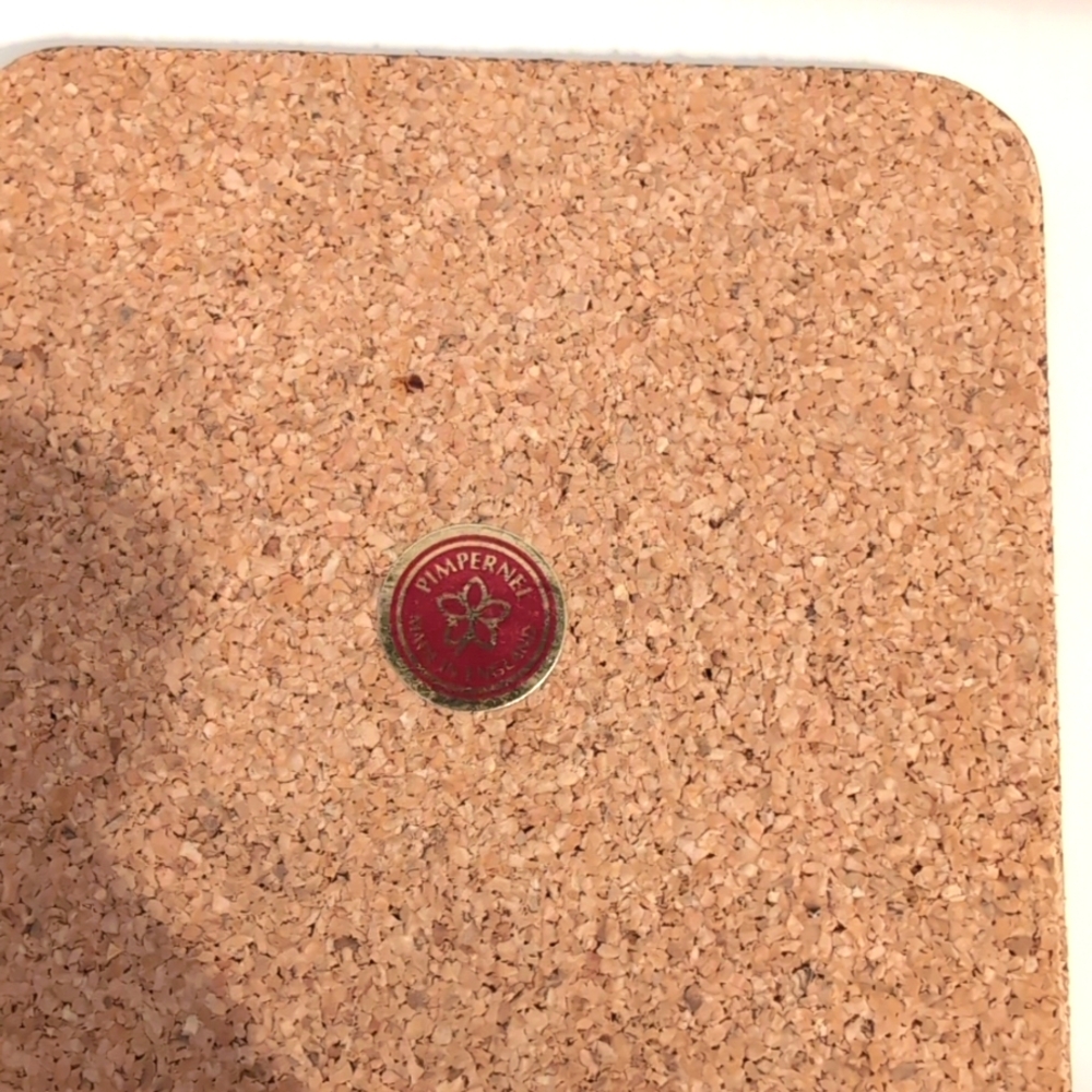 Pimpernel Vtg Tartan Christmas Set of 5 Cork Backed Coasters Made in England - Picture 7 of 8